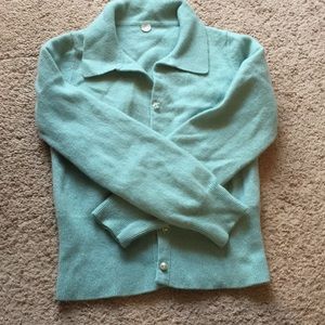 Teal cashmere cardigan